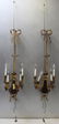 Pair Of Antique 4 Arm Gilt Bronze Lyre Form - 7