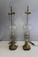 A Pair Of Victorian Gilt Bronze and Cut Glass