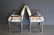 MIDCENTURY. Pair of Memphis Style Brass and Steel