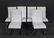 Set Of 6 Pace Chrome and Suede Upholstered