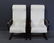 Set Of 6 Pace Chrome and Suede Upholstered - 5