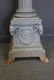 Antique Cast Metal Fluted Lamp Post. - 2