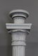 Antique Cast Metal Fluted Lamp Post. - 4