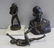 Lot of 3 Antique Bronze Sculptures .