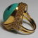 JEWELRY. Grouping of Gold and Colored Gem Rings. - 7