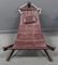 Vintage Leather Upholstered Hammock Chair.