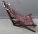 Vintage Leather Upholstered Hammock Chair. - 2