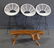MIDCENTURY. 3 Swivel Stools Together with a