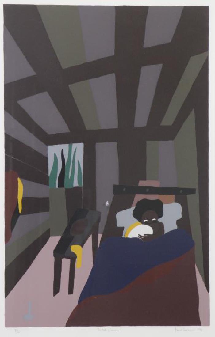 LAWRENCE, Jacob. Screenprint in Colors. "The Birth (1 of 8)