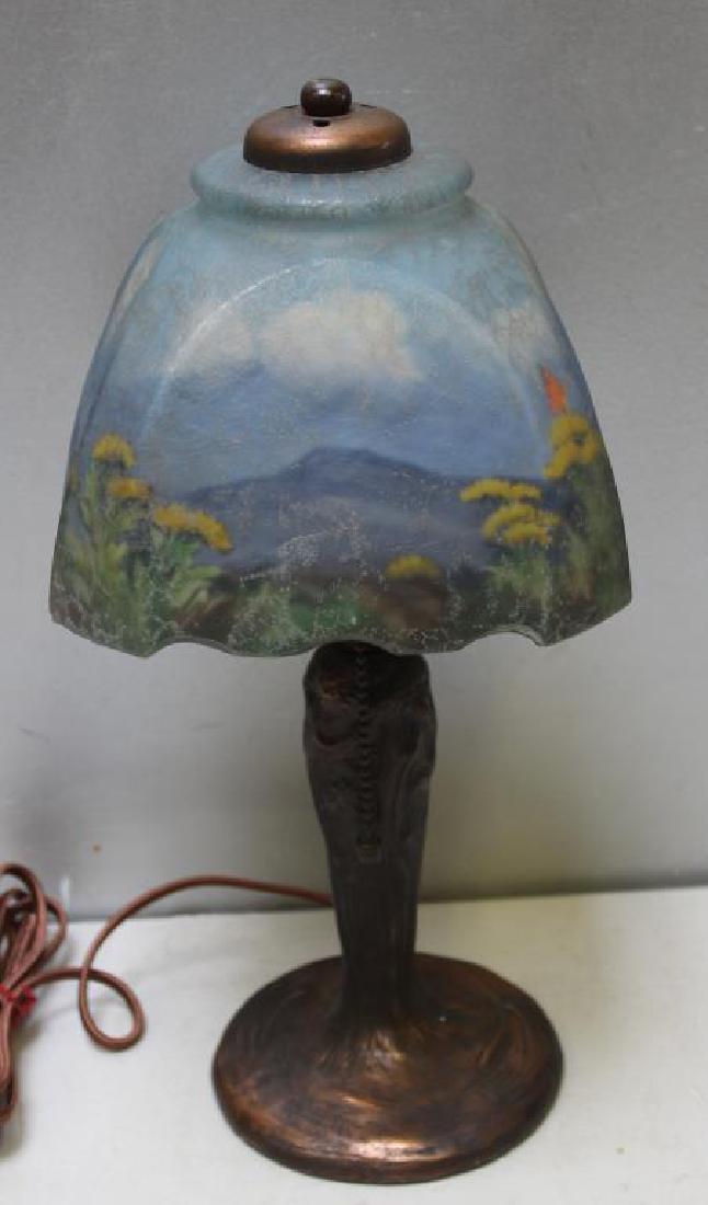 HANDEL, Signed Table Lamp with Signed Reverse (1 of 7)