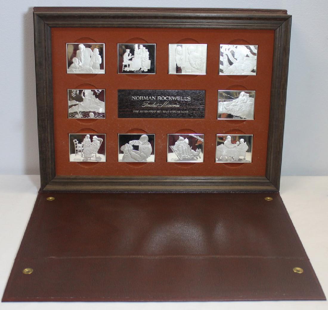 STERLING. Normal Rockwell "Fondest Memories" (1 of 10)