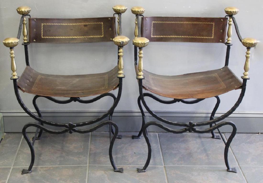 Pair of Fine Quality Hand Wrought Spanish Style (1 of 6)