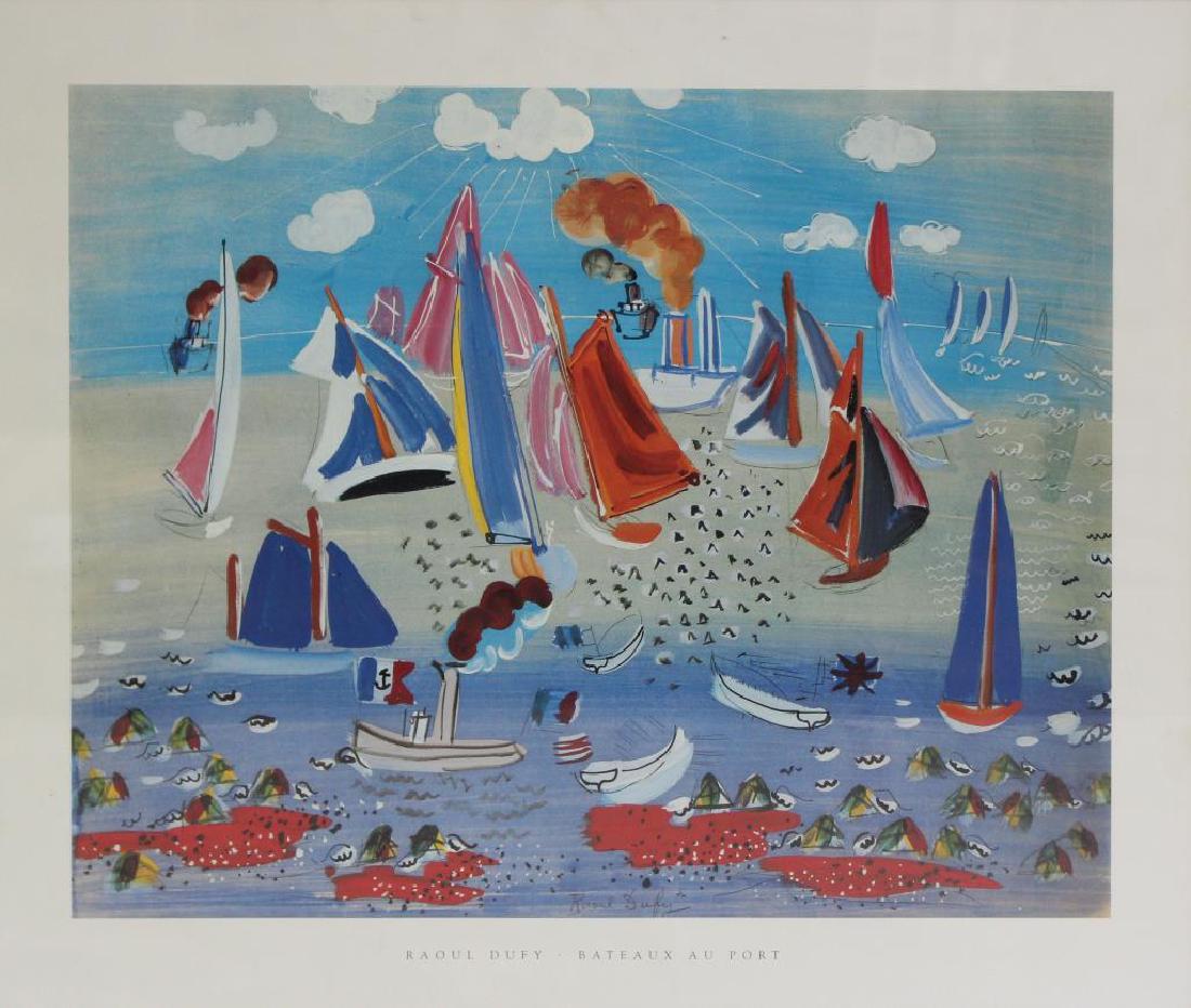DUFY, Raoul. Poster. "Bateaux au Port". (1 of 4)