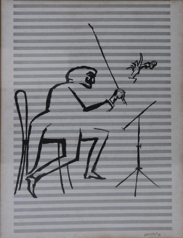 STERNBERG, Harry. Lithograph. Conductor. (1 of 4)