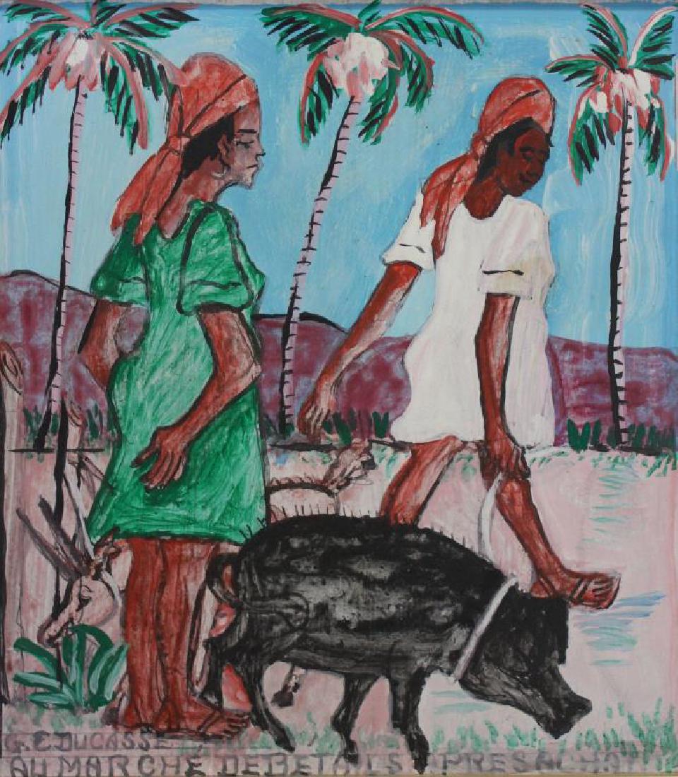 DUCASSE, George E. Oil on Board. (1 of 4)