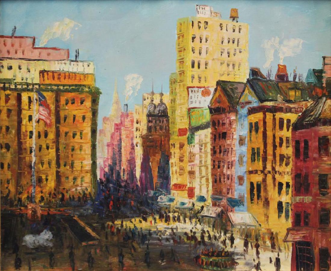 APPARENTLY Unsigned. Oil on Canvas. American (1 of 4)