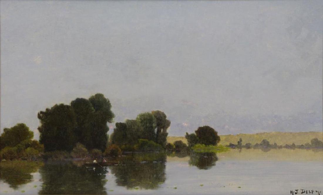 DELPY, Jacques Henri. Oil on Canvas. "Bord De (1 of 7)