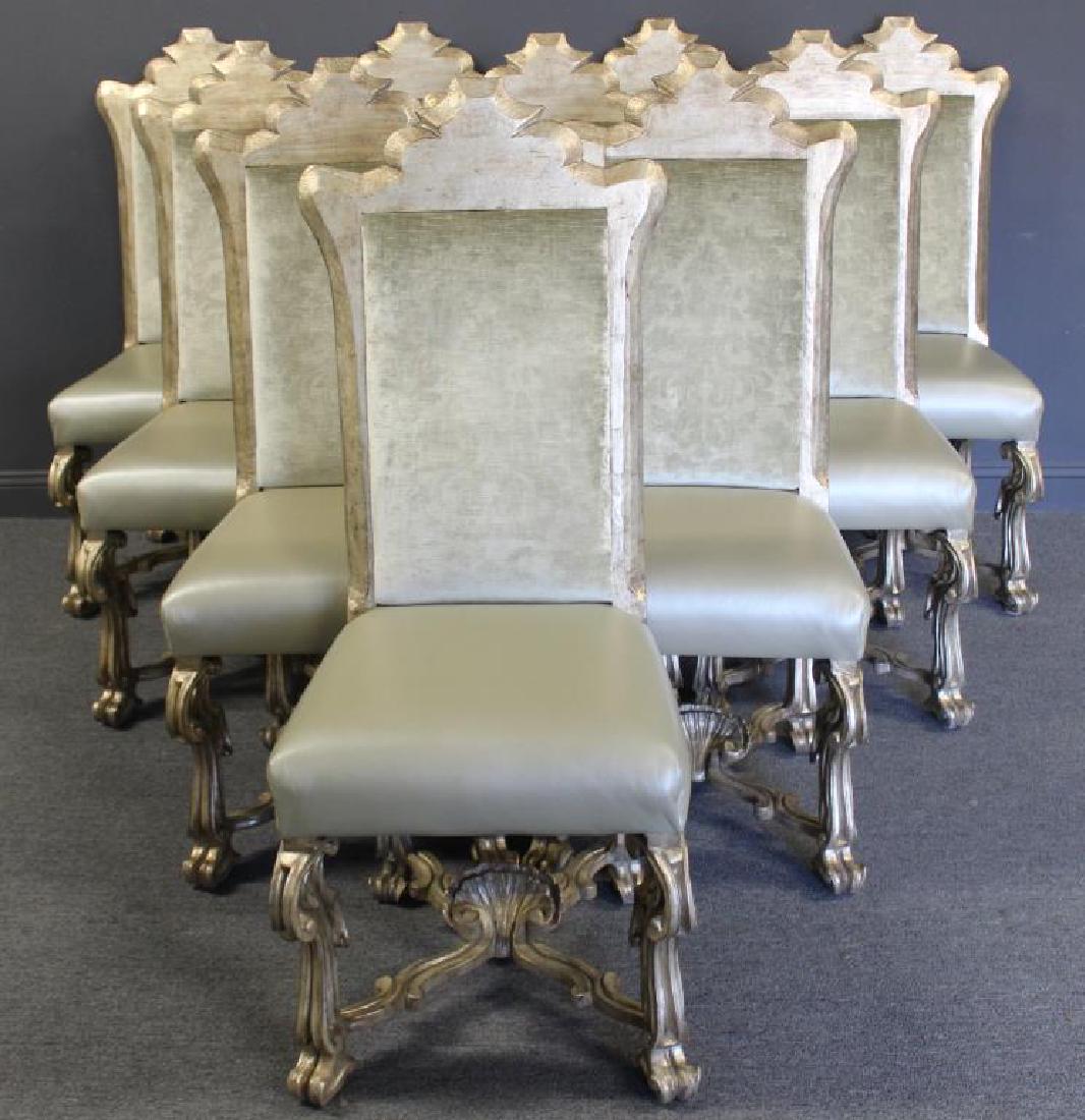 Impressive Set of 10 Silver Gilt Italian Rococo. (1 of 6)