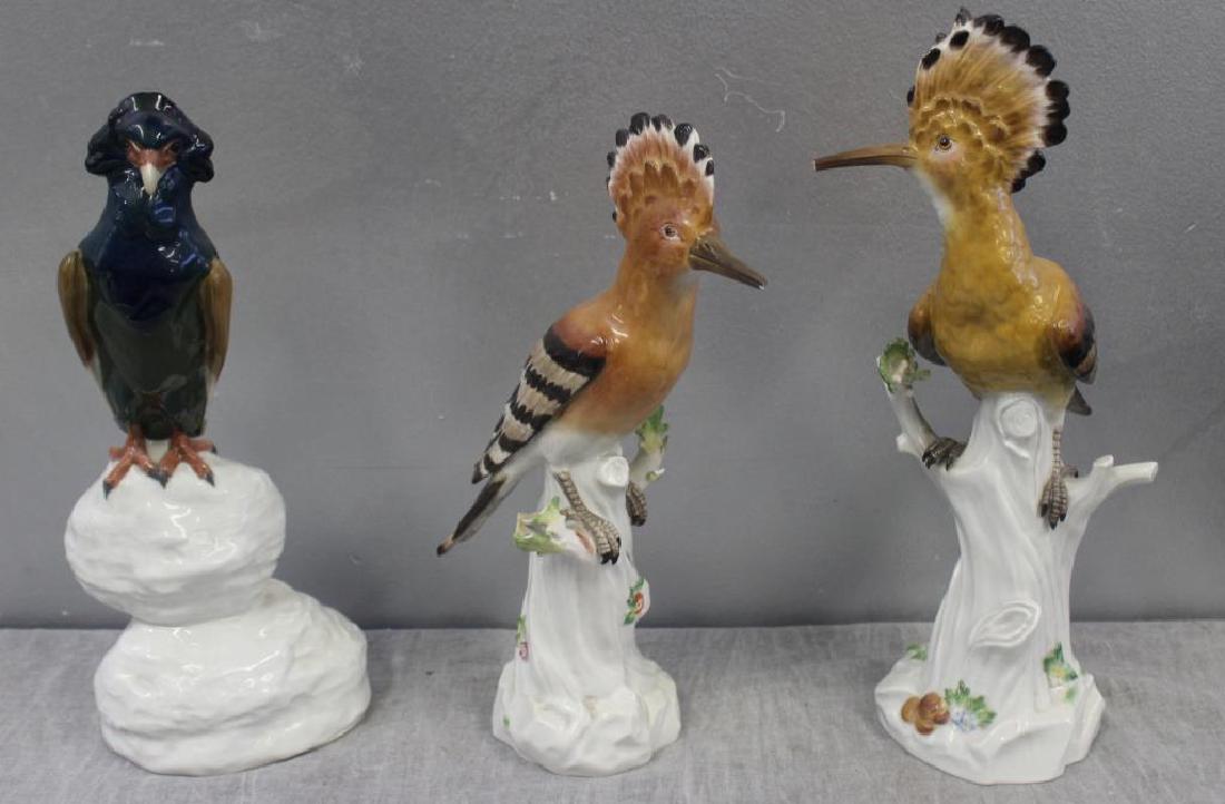 MEISSEN. Lot Of 3 Porcelain Birds (1 of 10)
