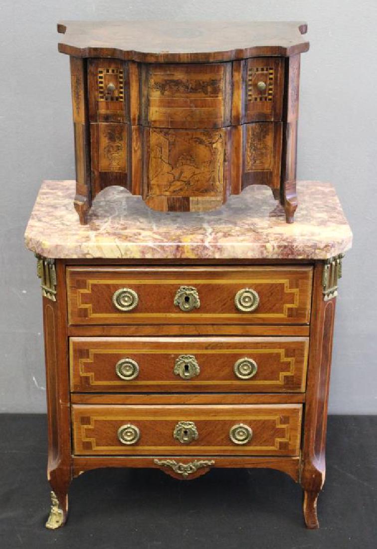 Fine Bronze Mounted Louis XV 1 Style Marble Top (1 of 14)
