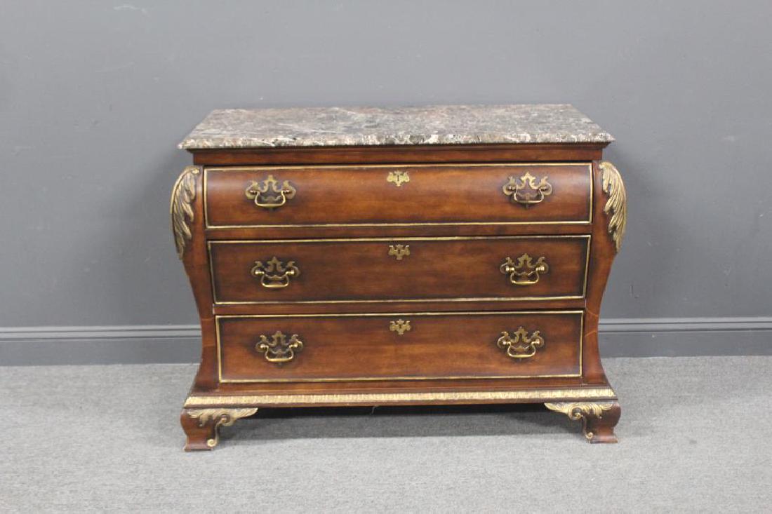 Vintage & Quality Marbletop Commode Signed Century.: From an Armonk NY estate .