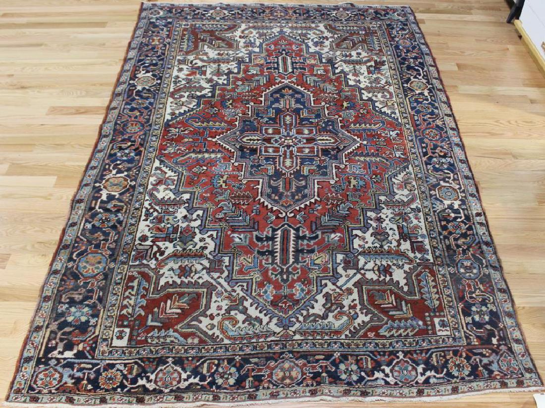 Antique &finely Hand Woven Heriz Style Carpet. (1 of 4)