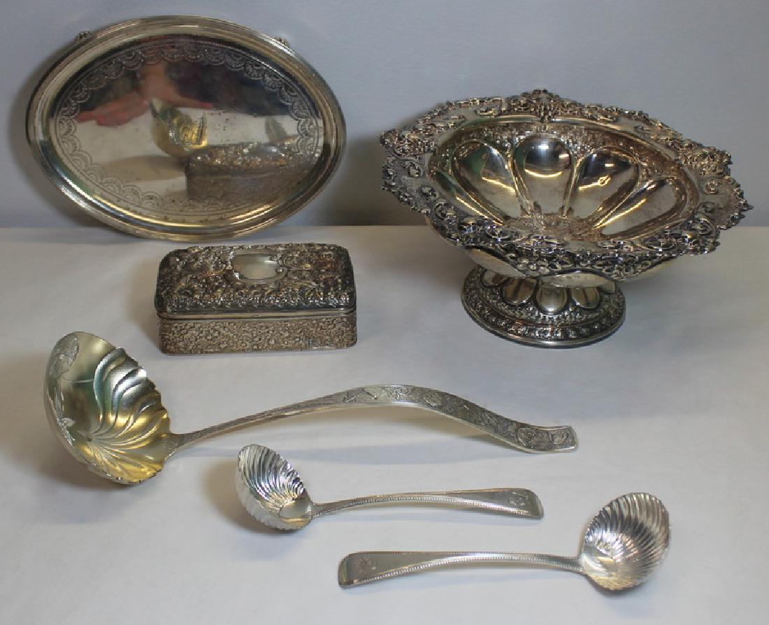 SILVER. Assorted Grouping of Silver Hollow Ware. (1 of 16)