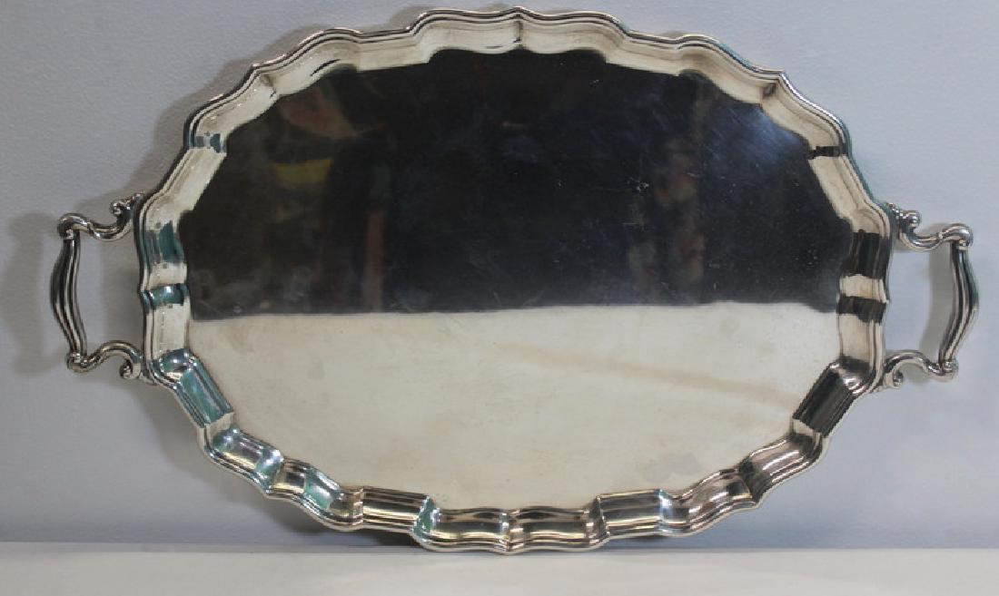 STERLING. Birks Sterling Silver Serving Tray. (1 of 7)