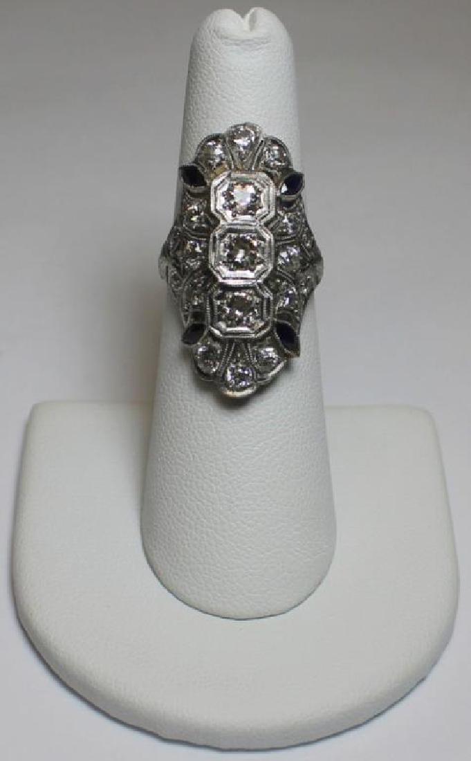 JEWELRY. Art Deco Platinum, Diamond, and Sapphire (1 of 7)