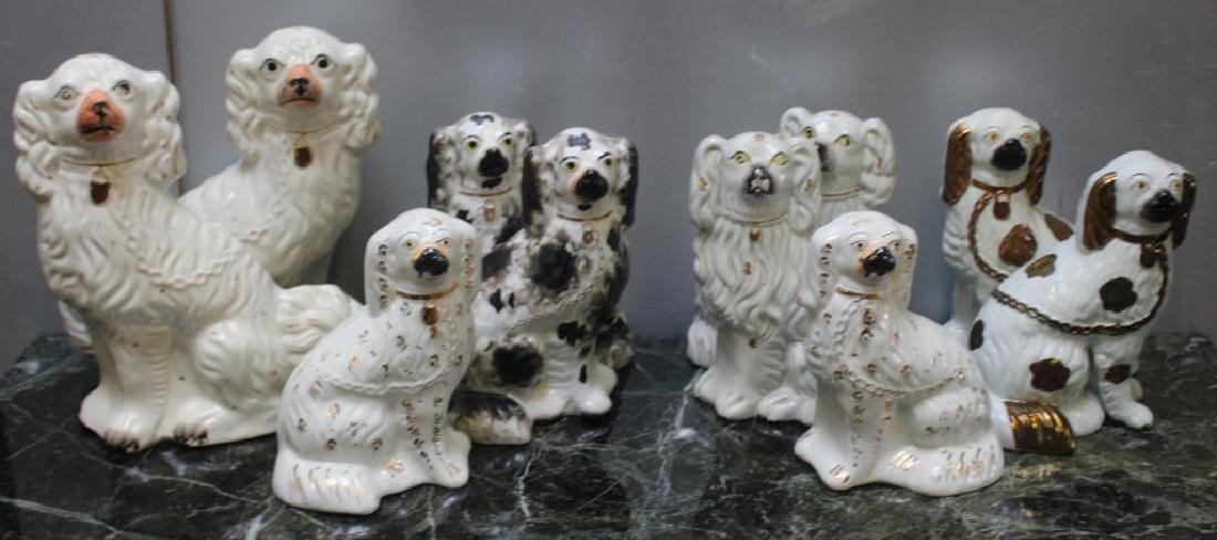 LOT OF ASSORTED STAFFORDSHIRE PORCELAINS. (1 of 6)