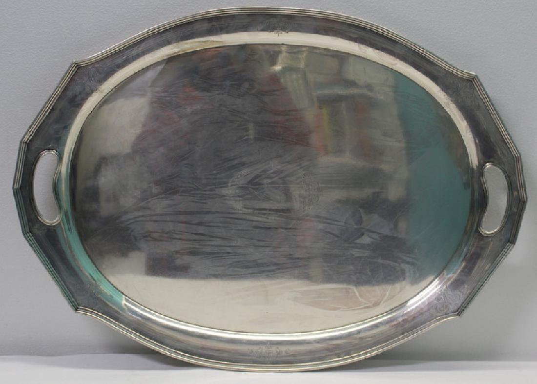 STERLING. Large A.G Sterling Serving Tray. (1 of 7)