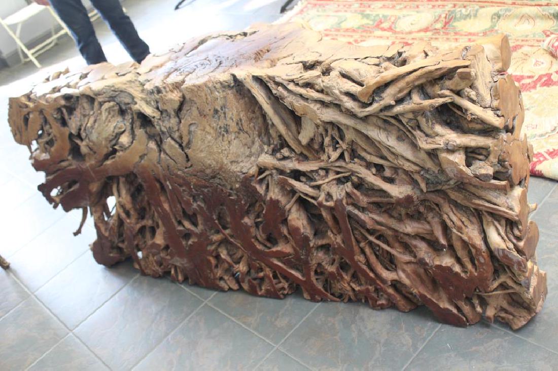 Impressive Lechee Wood Tree Trunk Form Console . (1 of 6)