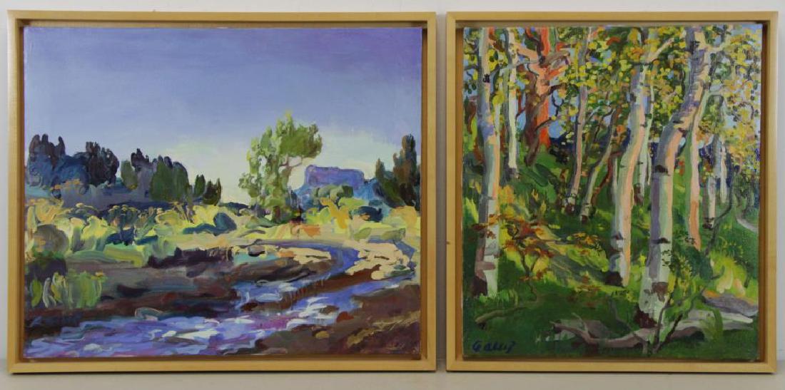 ALSOP, Adele. Two (2) Oil on Canvas Landscapes. (1 of 10)
