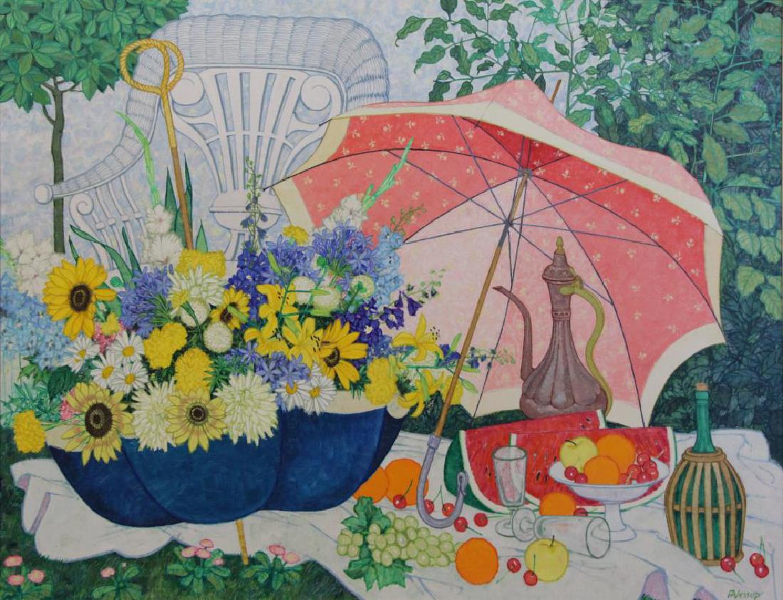 JESSUP, Frederick. Oil on Canvas. Still Life with (1 of 7)