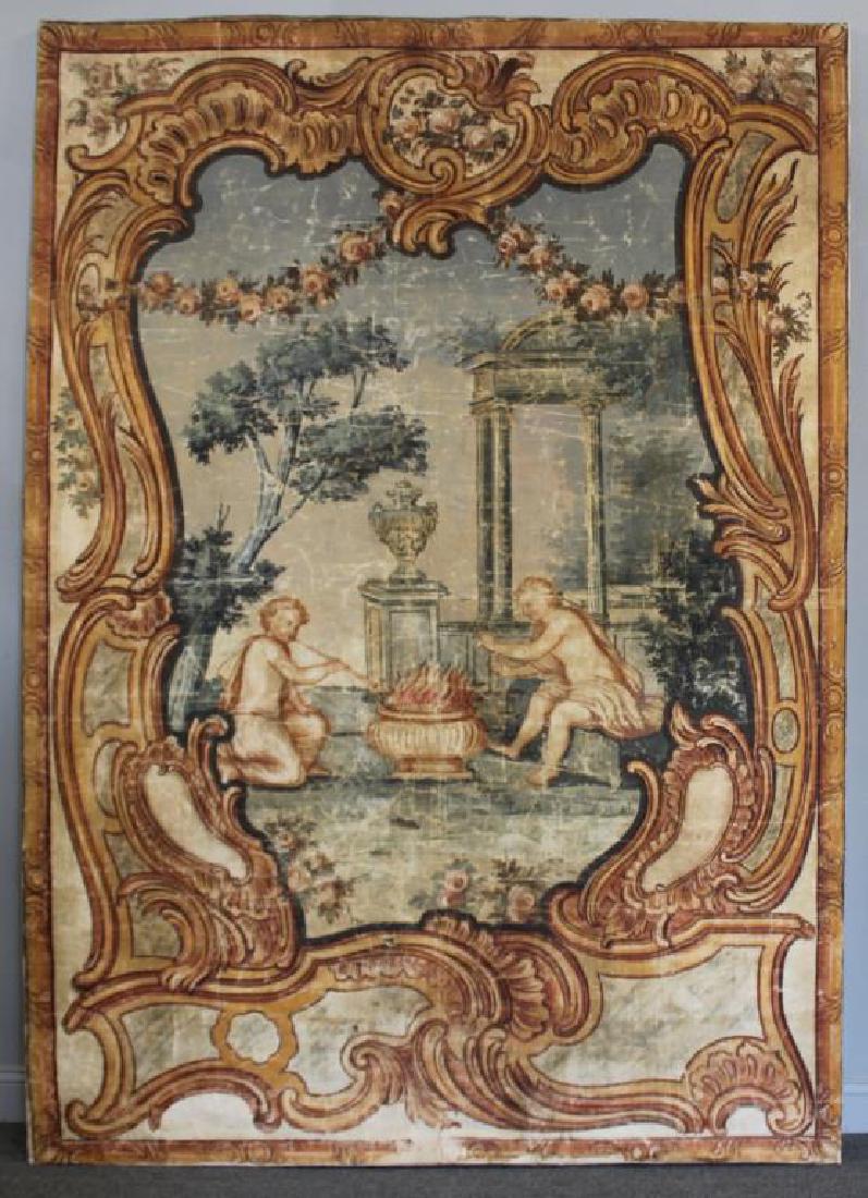 Large Antique Framed Tapestry. (1 of 12)