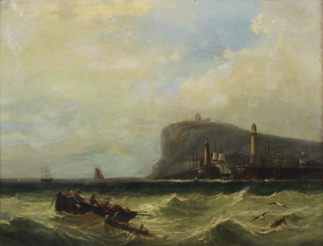 APPARENTLY UNSIGNED. Oil On Canvas. Life Savers (1 of 4)