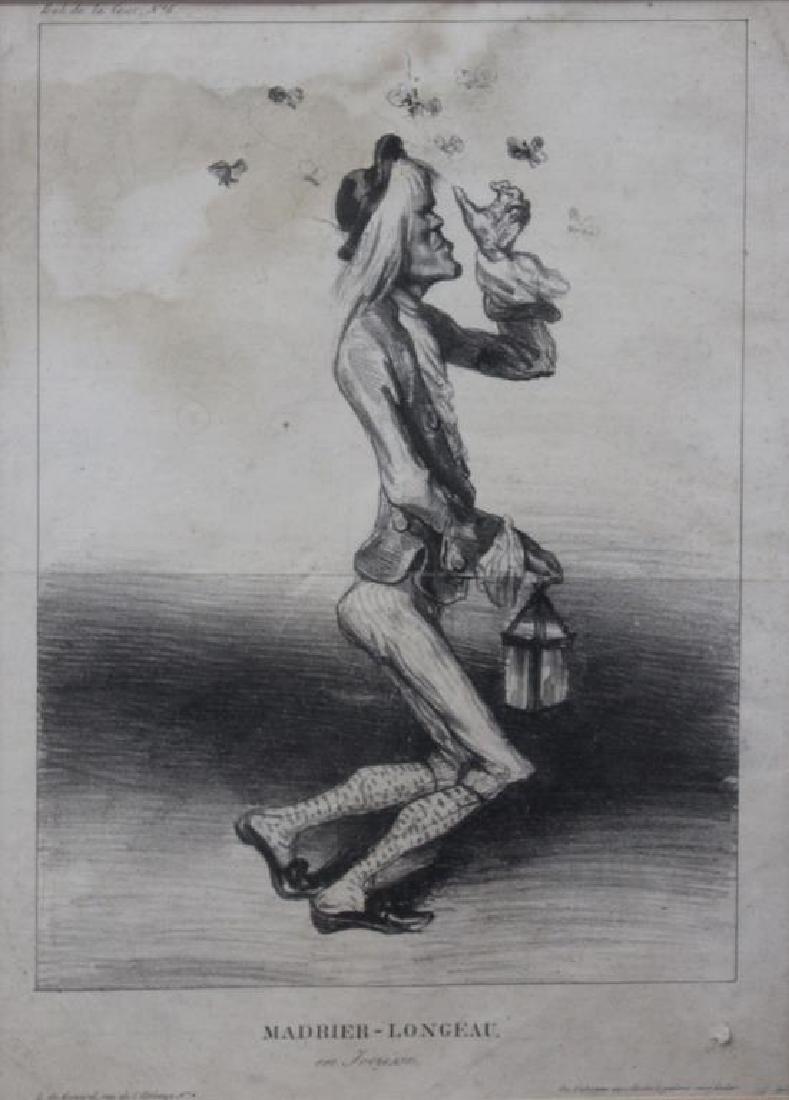 DAUMIER, Honore. Lithograph. "Madrier-Longeau en (1 of 7)