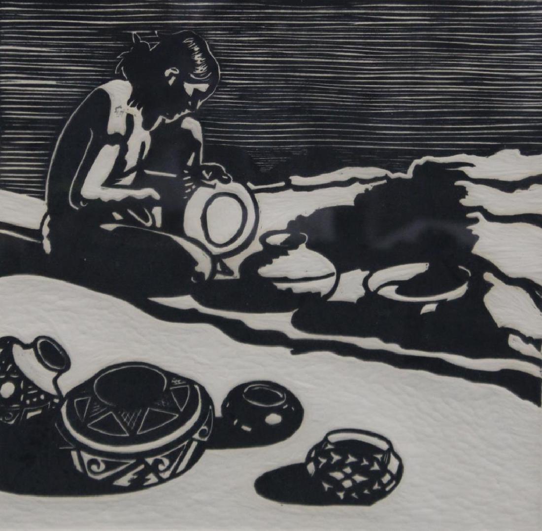 SOUBLET, Paul Jil. Woodcut. "Beauty From the Earth (1 of 7)