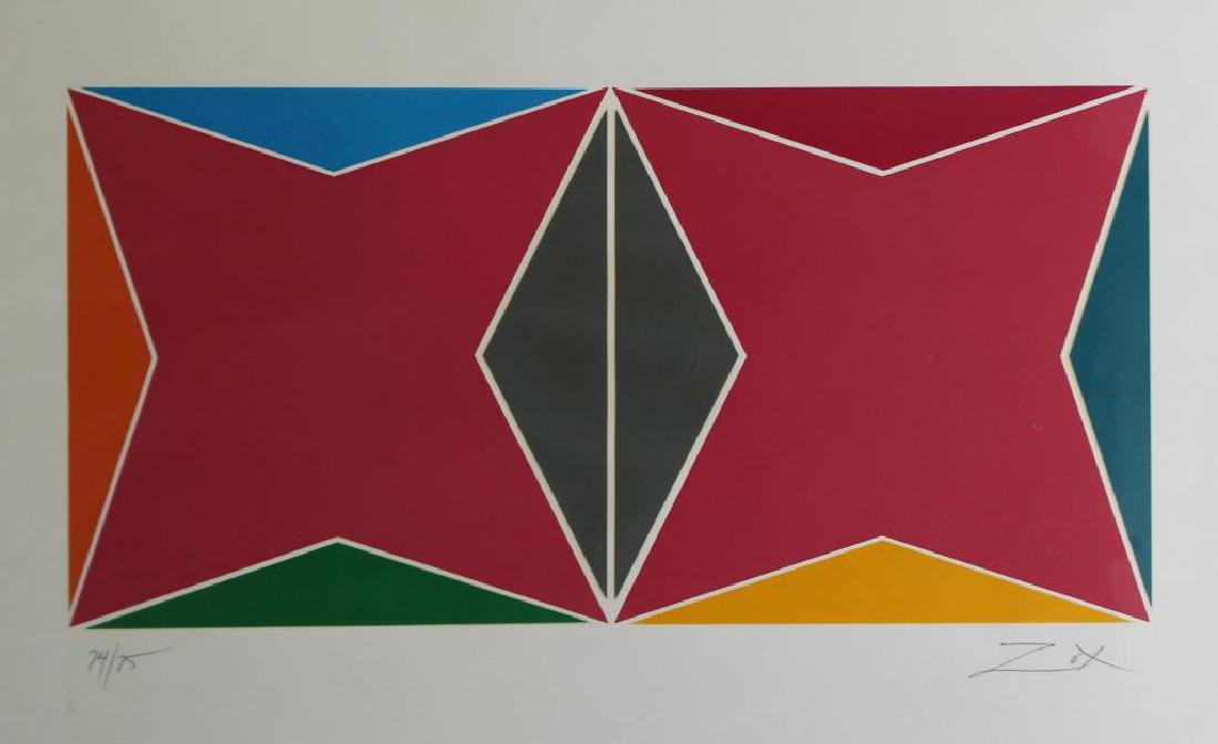 ZOX, Larry. Serigraph. Abstract Geometric (1 of 6)