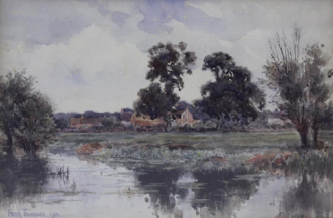 THOMPSON, Frank. Watercolor. Landscape. 1904. (1 of 6)
