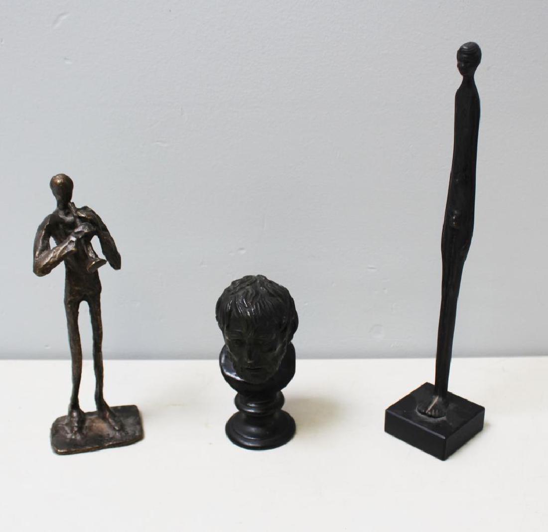 LOT of Three Bronze Sculptures. (1 of 12)
