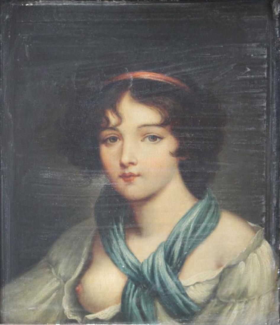 APPARENTLY Unsigned. Oil on Panel. Portrait of a (1 of 5)