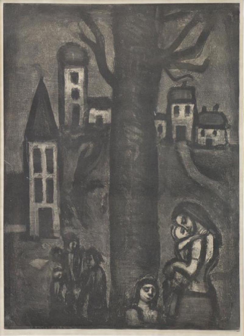 ROUAULT, Georges. Etching an Aquatint "Au Vieux (1 of 4)