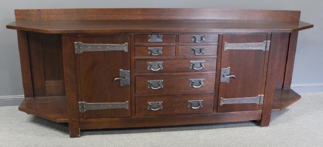STICKLEY,  Audi, Large Signed Oak Sideboard (1 of 9)
