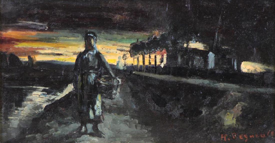 REGNAULT, Henri A.G. Oil on Board. Figure in (1 of 6)