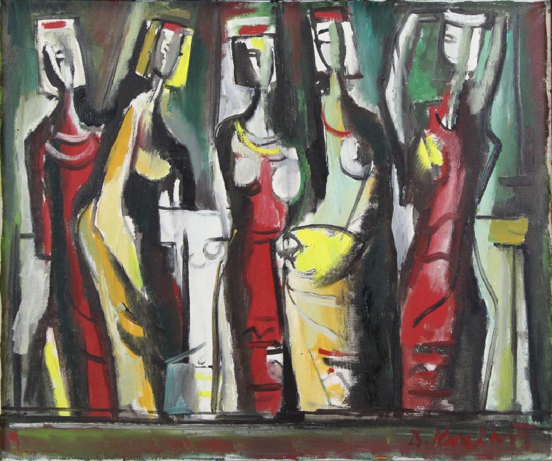 KOVACEVIC, Branko. Oil on Canvas. "Donne (1 of 7)