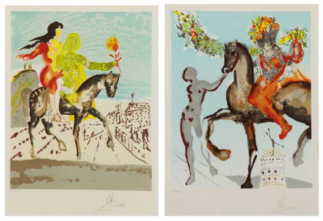 DALI, Salvador. Two (2) New Jerusalem Lithographs. (1 of 10)