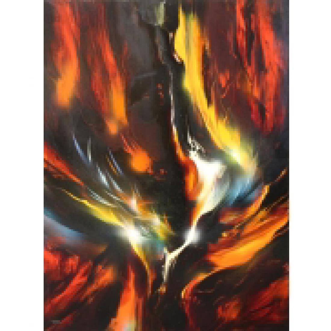 NIERMAN, Leonardo. Oil on Board. Untitled (1 of 6)