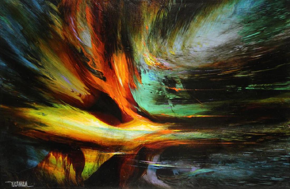 NIERMAN, Leonardo. Oil on Board. Untitled (1 of 7)