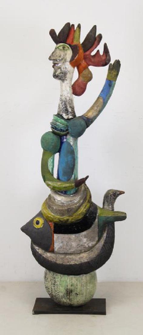 CAPRON, Roger. Ceramic Sculpture. Figure, Fish and (1 of 11)
